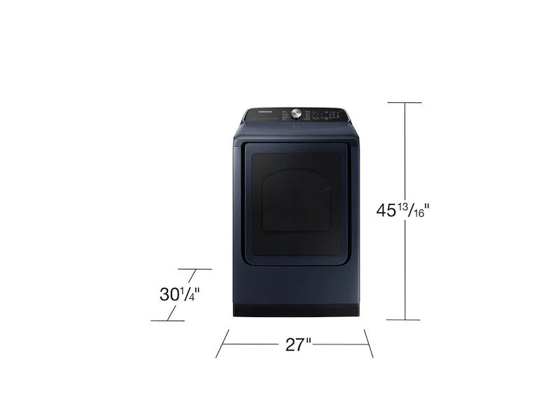 Samsung DVG54CG7150DA3 7.4 cu. ft. Smart Gas Dryer with Pet Care Dry and Steam Sanitize+ in Brushed Navy - Image 2