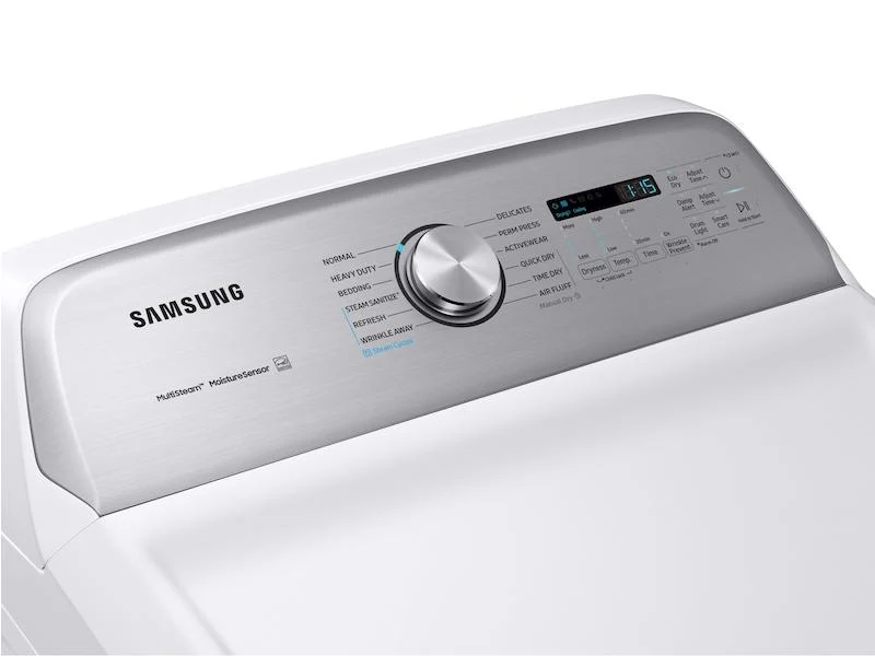 Samsung DVG54R7600W 7.4 cu. ft. Gas Dryer with Steam Sanitize+ in White - Image 3
