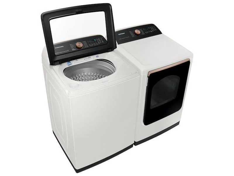 Samsung DVG55A7300E 7.4 cu. ft. Smart Gas Dryer with Steam Sanitize+ in Ivory - Image 10