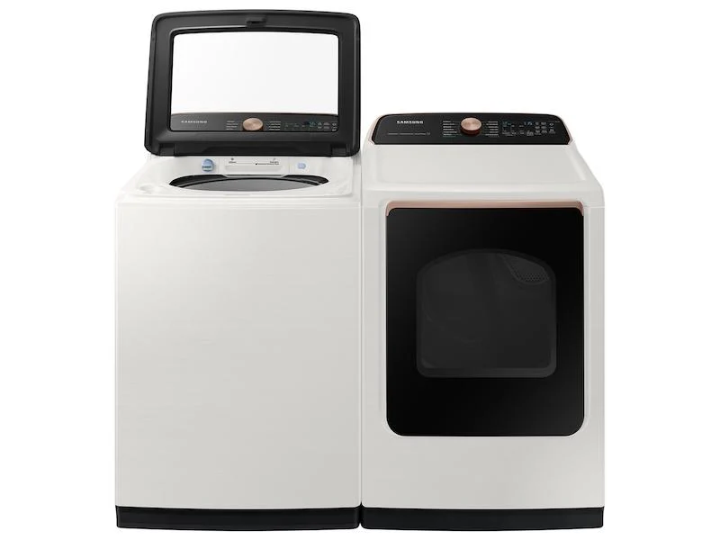 Samsung DVG55A7300E 7.4 cu. ft. Smart Gas Dryer with Steam Sanitize+ in Ivory - Image 11