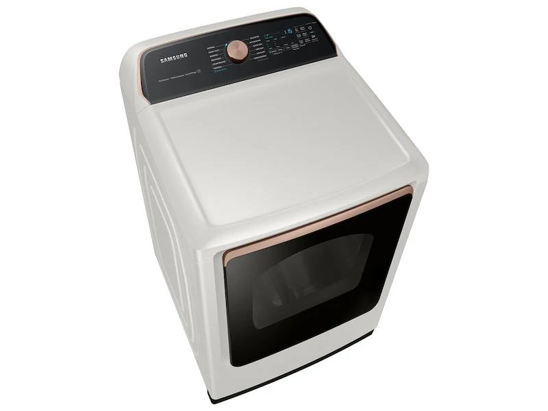 Samsung DVG55A7300E 7.4 cu. ft. Smart Gas Dryer with Steam Sanitize+ in Ivory - Image 5
