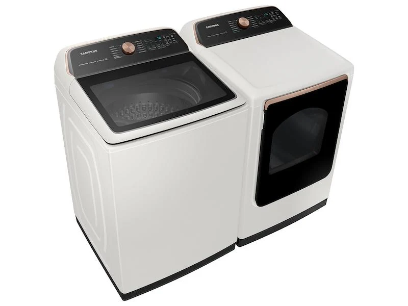 Samsung DVG55A7300E 7.4 cu. ft. Smart Gas Dryer with Steam Sanitize+ in Ivory - Image 8