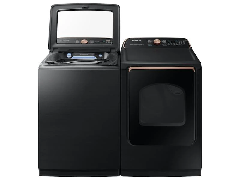 Samsung DVG55A7700V 7.4 cu. ft. Smart Gas Dryer with Steam Sanitize+ in Brushed Black - Image 10