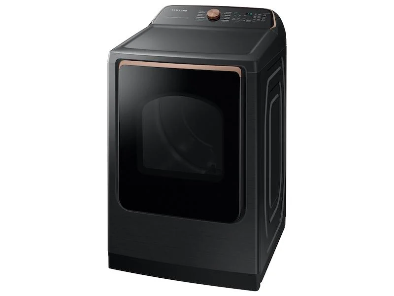 Samsung DVG55A7700V 7.4 cu. ft. Smart Gas Dryer with Steam Sanitize+ in Brushed Black - Image 3
