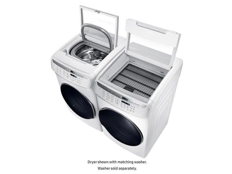 Samsung DVG55M9600W 7.5 cu. ft. Smart Gas Dryer with FlexDry™ in White - Image 7