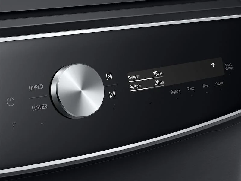 Samsung 7.5 cu. ft. Smart Dial Gas Dryer with FlexDry™ and Super Speed Dry in Brushed Black - Image 2
