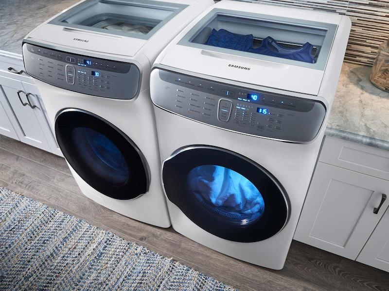 Samsung DVG60M9900W 7.5 cu. ft. Smart Gas Dryer with FlexDry™ in White - Image 10
