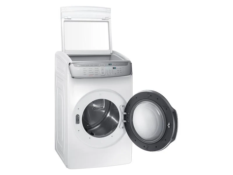 Samsung DVG60M9900W 7.5 cu. ft. Smart Gas Dryer with FlexDry™ in White - Image 2