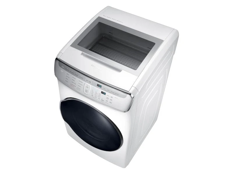 Samsung DVG60M9900W 7.5 cu. ft. Smart Gas Dryer with FlexDry™ in White - Image 3