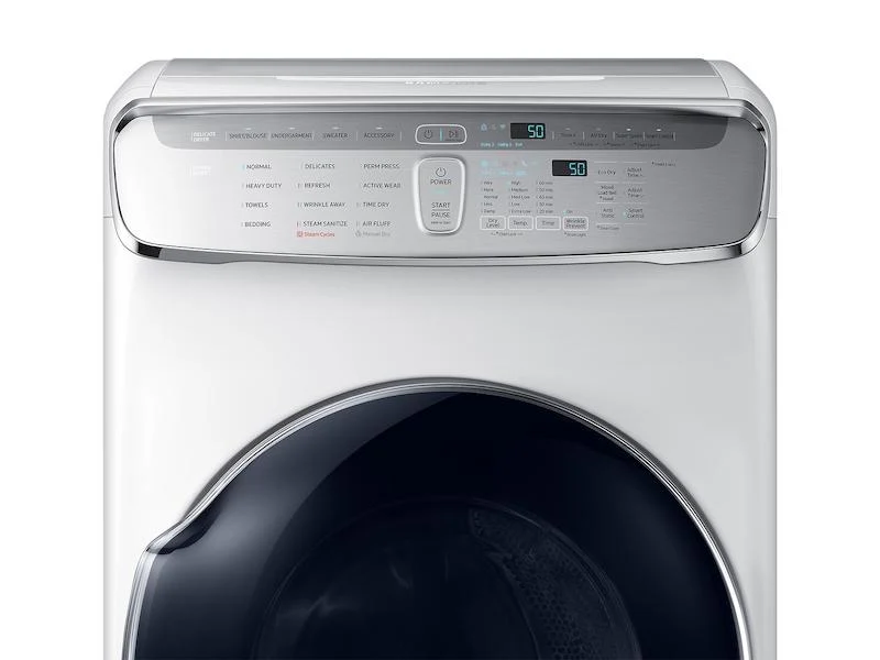 Samsung DVG60M9900W 7.5 cu. ft. Smart Gas Dryer with FlexDry™ in White - Image 5