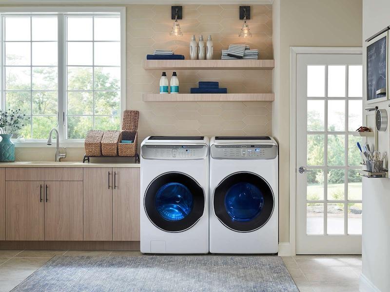 Samsung DVG60M9900W 7.5 cu. ft. Smart Gas Dryer with FlexDry™ in White - Image 7
