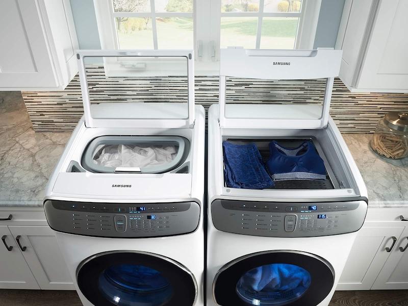 Samsung DVG60M9900W 7.5 cu. ft. Smart Gas Dryer with FlexDry™ in White - Image 9
