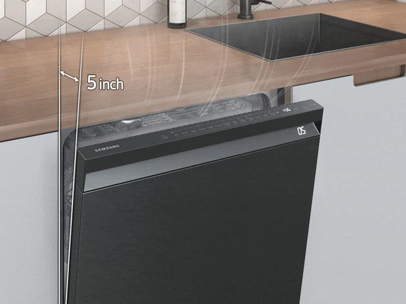 Samsung DW80B6060UG Smart 44dBA Dishwasher with StormWash+™ in Black Stainless Steel - Image 7
