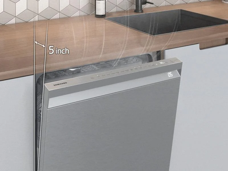 Samsung DW80B6060US Smart 44dBA Dishwasher with StormWash+™ in Stainless Steel - Image 7