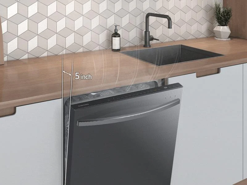 Samsung DW80B7071UG AutoRelease Smart 42dBA Dishwasher with StormWash+™ and Smart Dry in Black Stainless Steel - Image 7