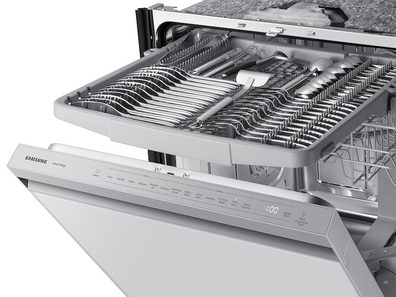 Samsung DW80CB545012AA Bespoke AutoRelease Smart 46dBA Dishwasher with StormWash™ in White Glass - Image 11