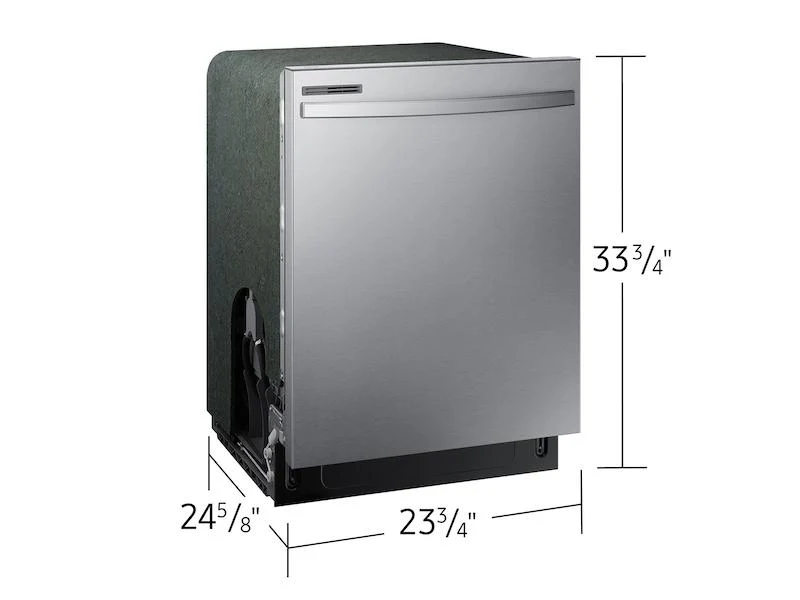 Samsung DW80CG4021SRAA Fingerprint Resistant 53 dBA Dishwasher with Height-Adjustable Rack in Stainless Steel - Image 2