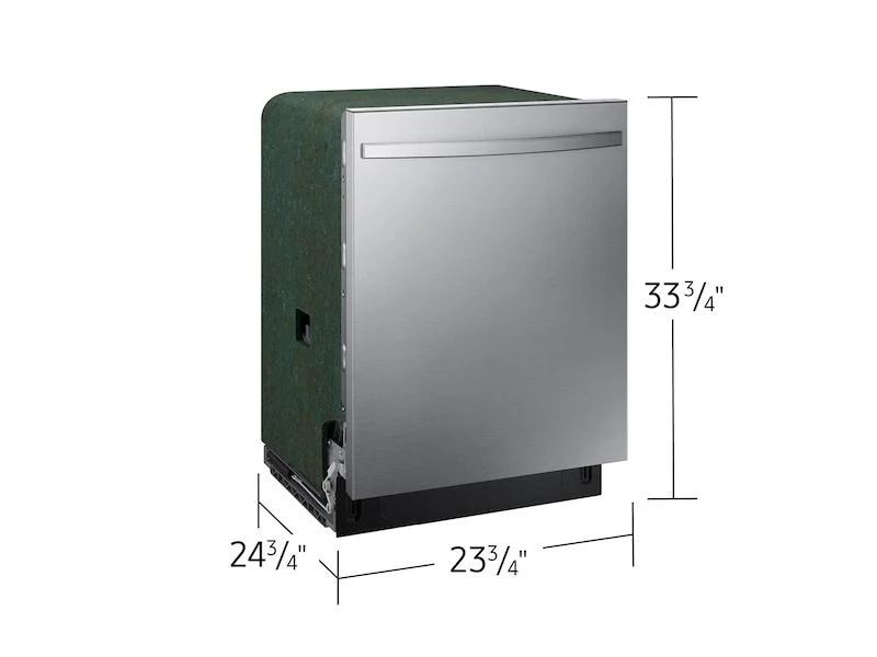 Samsung DW80CG4051SRAA AutoRelease 51dBA Fingerprint Resistant Dishwasher with 3rd Rack in Stainless Steel - Image 3