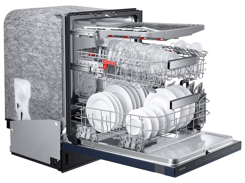 Samsung DW80R9950QN Bespoke AutoRelease 39dBA Dishwasher with Linear Wash in Fingerprint Resistant Navy Steel - Image 10