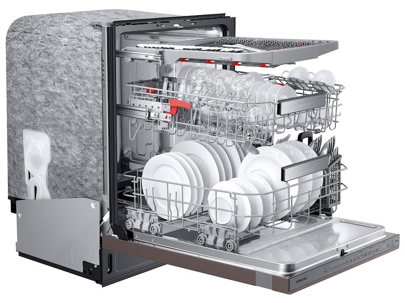 Bespoke Smart 39dBA Dishwasher with Linear Wash in Fingerprint Resistant Tuscan Steel - Image 10