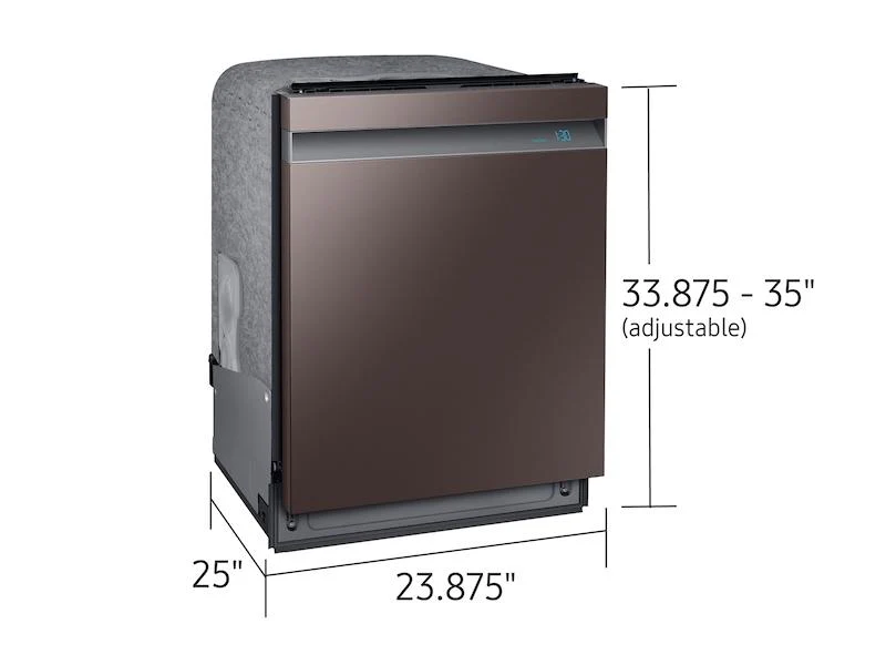 Bespoke Smart 39dBA Dishwasher with Linear Wash in Fingerprint Resistant Tuscan Steel - Image 3