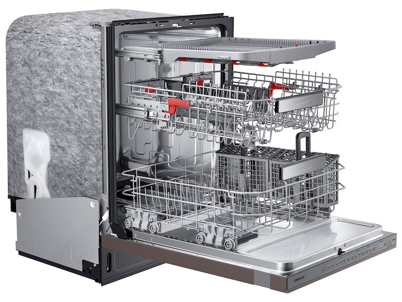Bespoke Smart 39dBA Dishwasher with Linear Wash in Fingerprint Resistant Tuscan Steel - Image 9
