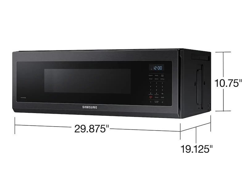 Samsung ME11A7510DG 1.1 cu. ft. Smart SLIM Over-the-Range Microwave with 400 CFM Hood Ventilation, Wi-Fi & Voice Control in Black Stainless Steel - Image 2