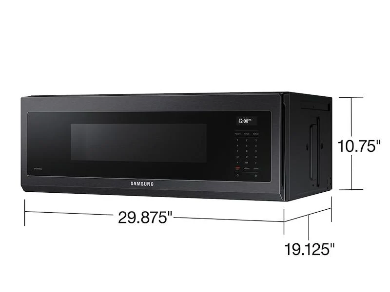 Samsung ME11A7710DG 1.1 cu. ft. Smart SLIM Over-the-Range Microwave with 550 CFM Hood Ventilation, Wi-Fi & Voice Control in Black Stainless Steel - Image 2