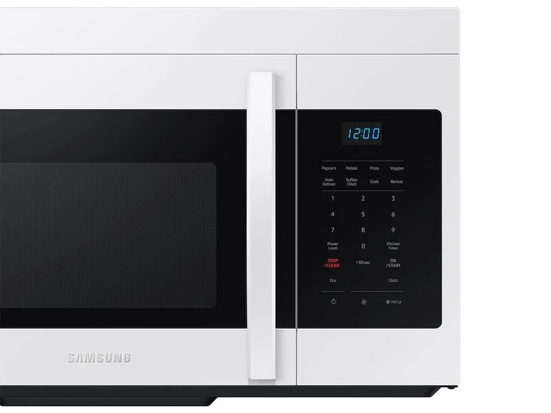 Samsung 1.6 cu. ft. Over-the-Range Microwave with Auto Cook in White - Image 6