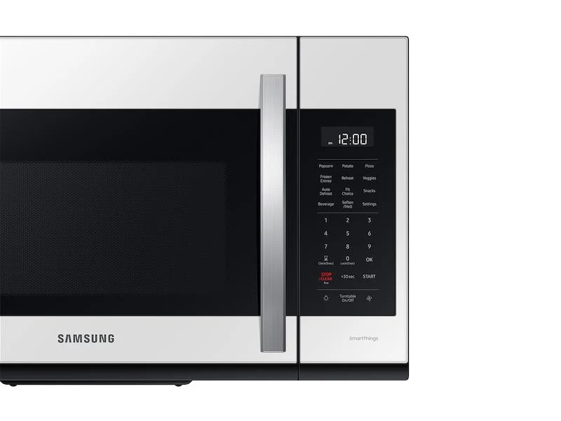 Bespoke Smart 1.9 cu. ft. Over-the-Range Microwave with Sensor Cook in White Glass - Image 10