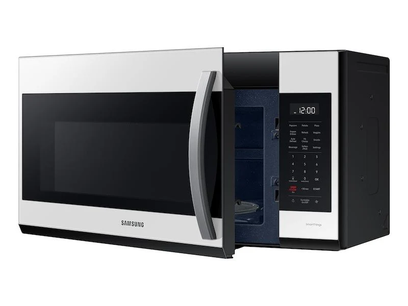Bespoke Smart 1.9 cu. ft. Over-the-Range Microwave with Sensor Cook in White Glass - Image 7