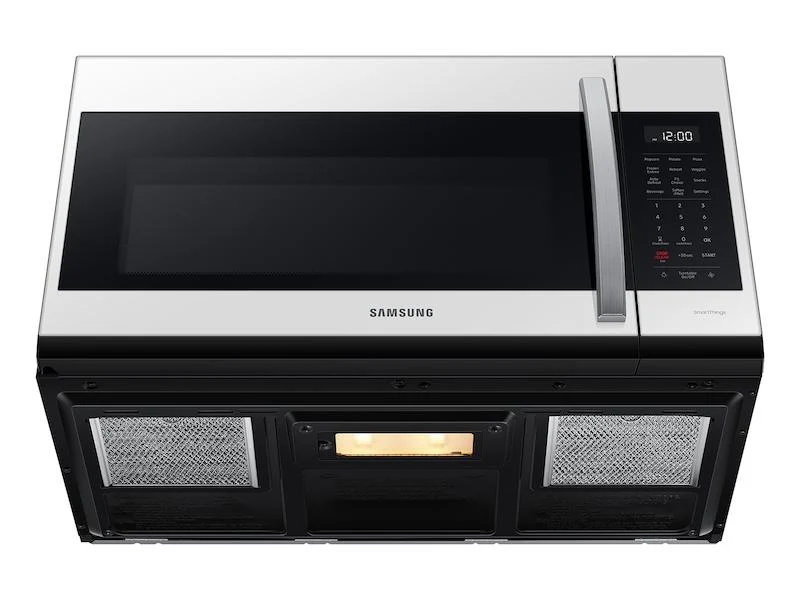 Bespoke Smart 1.9 cu. ft. Over-the-Range Microwave with Sensor Cook in White Glass - Image 9