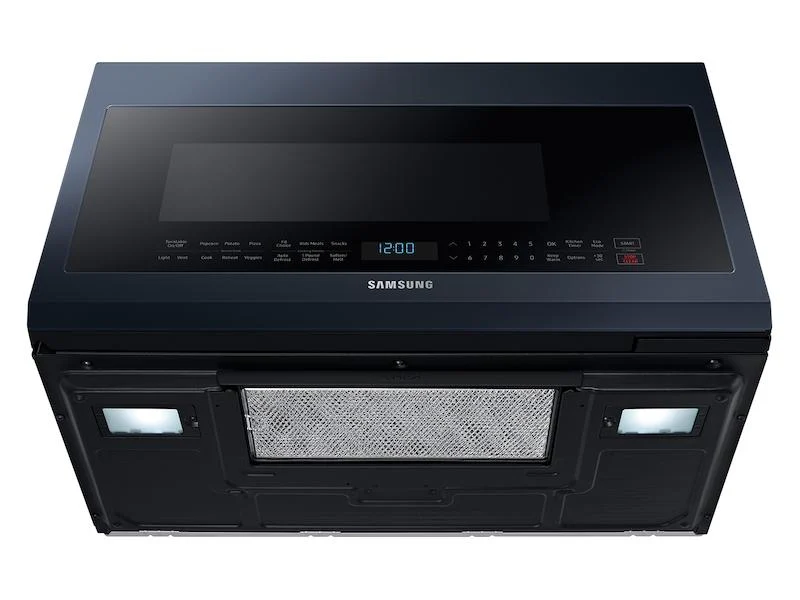 Samsung ME21A706BQN Bespoke Over-the-Range Microwave 2.1 cu. ft. with Sensor Cooking in Fingerprint Resistant Navy Steel - Image 12