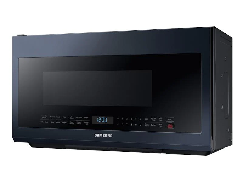 Samsung ME21A706BQN Bespoke Over-the-Range Microwave 2.1 cu. ft. with Sensor Cooking in Fingerprint Resistant Navy Steel - Image 7