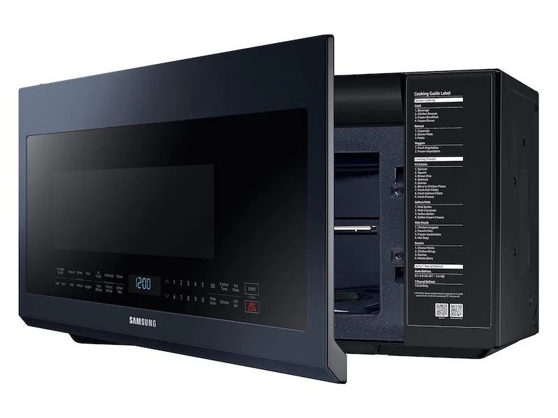 Samsung ME21A706BQN Bespoke Over-the-Range Microwave 2.1 cu. ft. with Sensor Cooking in Fingerprint Resistant Navy Steel - Image 8