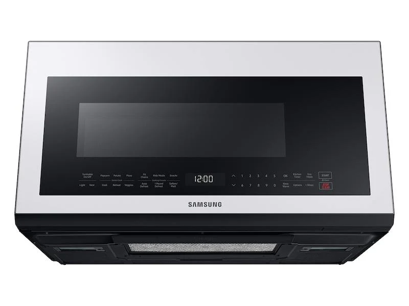 Samsung Bespoke Over-the-Range Microwave 2.1 cu. ft. with Sensor Cooking in White Glass - Image 10