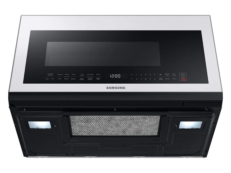 Samsung Bespoke Over-the-Range Microwave 2.1 cu. ft. with Sensor Cooking in White Glass - Image 11