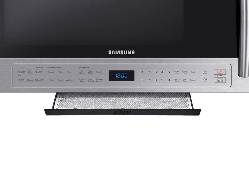 Samsung ME21K6000AS 2.1 cu. ft. Over The Range Microwave with Ceramic Enamel Interior - Image 4