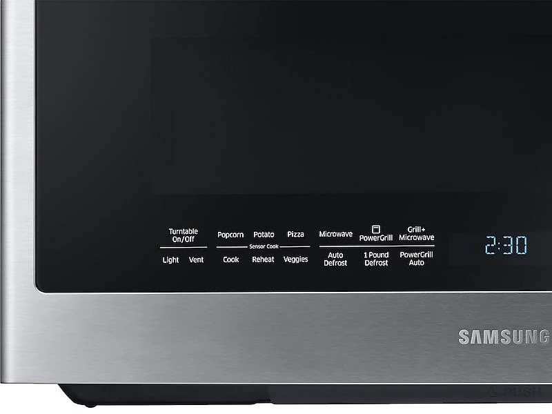 Samsung ME21K7010DS 2.1 cu. ft. Over The Range Microwave with PowerGrill and Ceramic Enamel Interior - Image 3