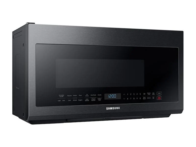 SAMSUNG 2.1 cu. ft. Over-the-Range Microwave with Sensor Cooking in Fingerprint Resistant Black Stainless Steel - Image 11