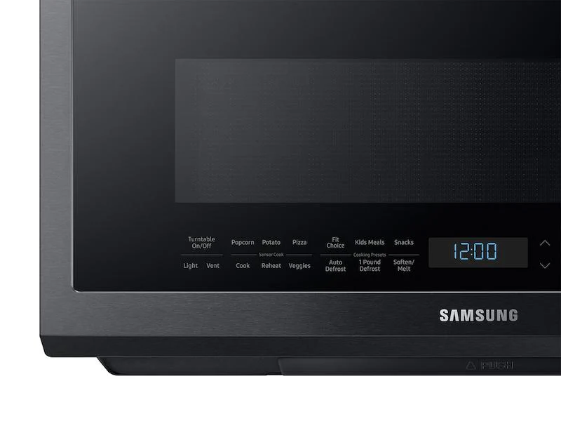 SAMSUNG 2.1 cu. ft. Over-the-Range Microwave with Sensor Cooking in Fingerprint Resistant Black Stainless Steel - Image 5