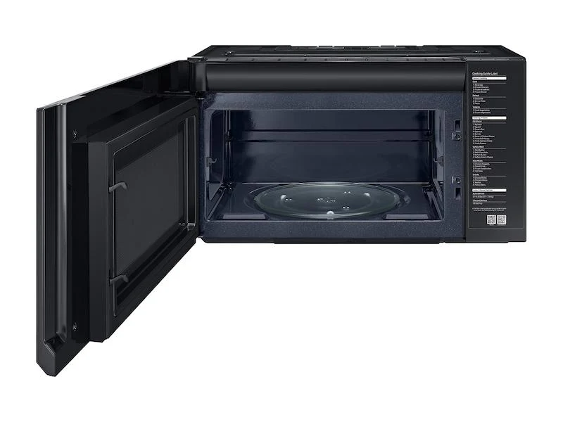 SAMSUNG 2.1 cu. ft. Over-the-Range Microwave with Sensor Cooking in Fingerprint Resistant Black Stainless Steel - Image 8