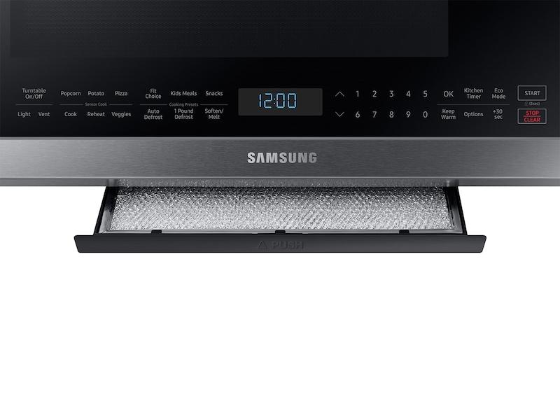 Samsung 2.1 cu. ft. Over-the-Range Microwave with Sensor Cooking in Fingerprint Resistant Stainless Steel - Image 4