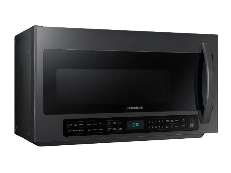Samsung 2.1 cu. ft. Over-the-Range Microwave with Sensor Cooking in Fingerprint Resistant Black Stainless Steel - Image 6