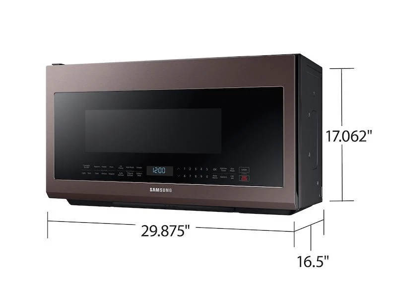 Bespoke Over-the-Range Microwave 2.1 cu. ft. with Sensor Cooking in Fingerprint Resistant Tuscan Stainless Steel - Image 3