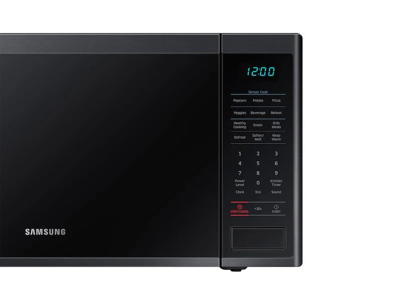 Samsung MS14K6000AG 1.4 cu. ft. Countertop Microwave with Sensor Cooking in Fingerprint Resistant Black Stainless Steel - Image 3