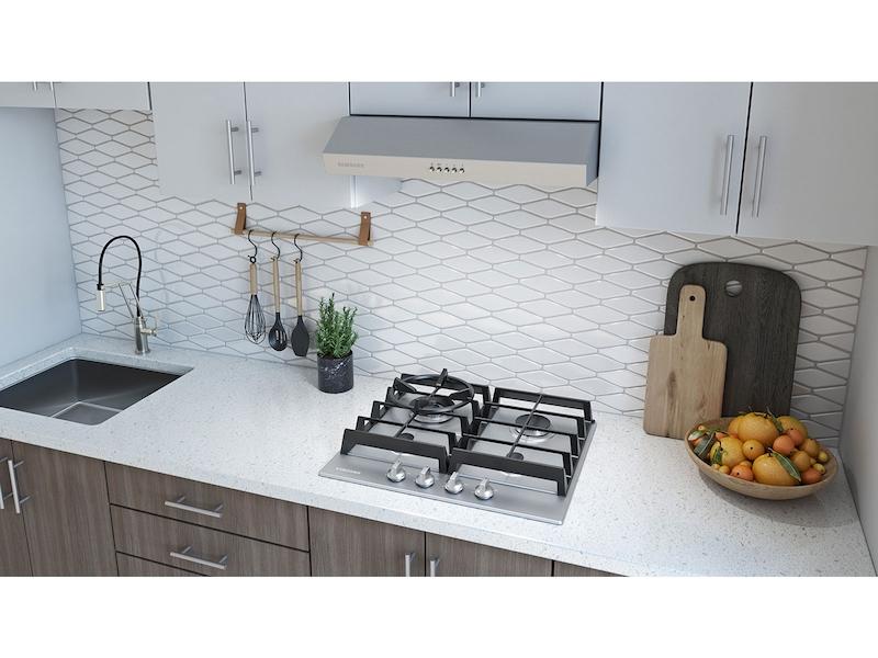 24" Gas Cooktop in Stainless Steel - Image 2
