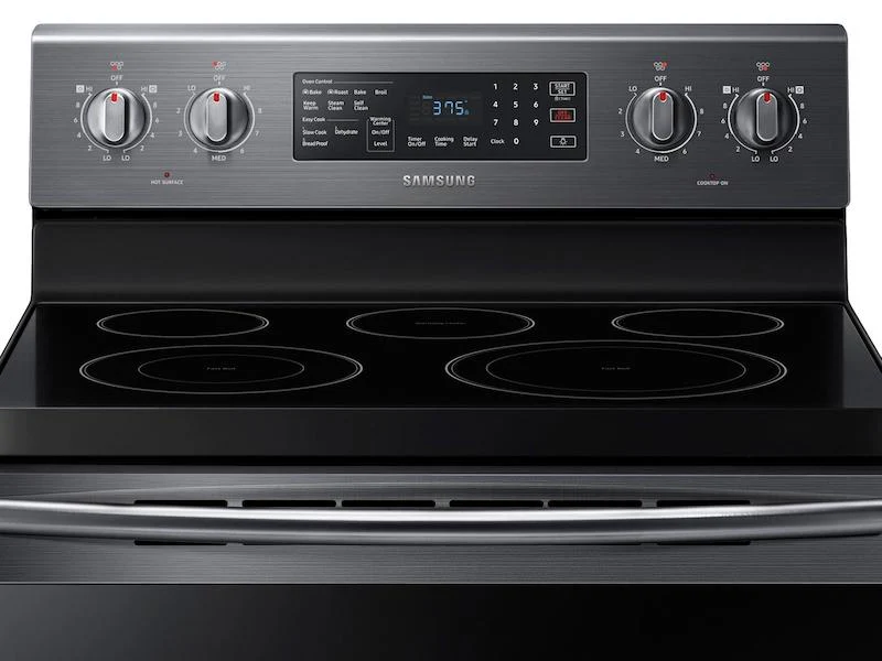 Samsung NE59M4320SG 5.9 cu. ft. Freestanding Electric Range with Convection in Black Stainless Steel - Image 3