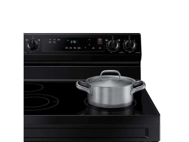 Samsung NE63A6111SB 6.3 cu. ft. Smart Freestanding Electric Range with Steam Clean in Black - Image 4