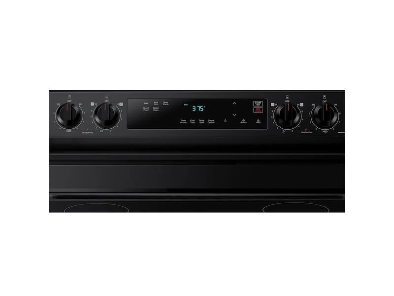 Samsung NE63A6111SB 6.3 cu. ft. Smart Freestanding Electric Range with Steam Clean in Black - Image 6